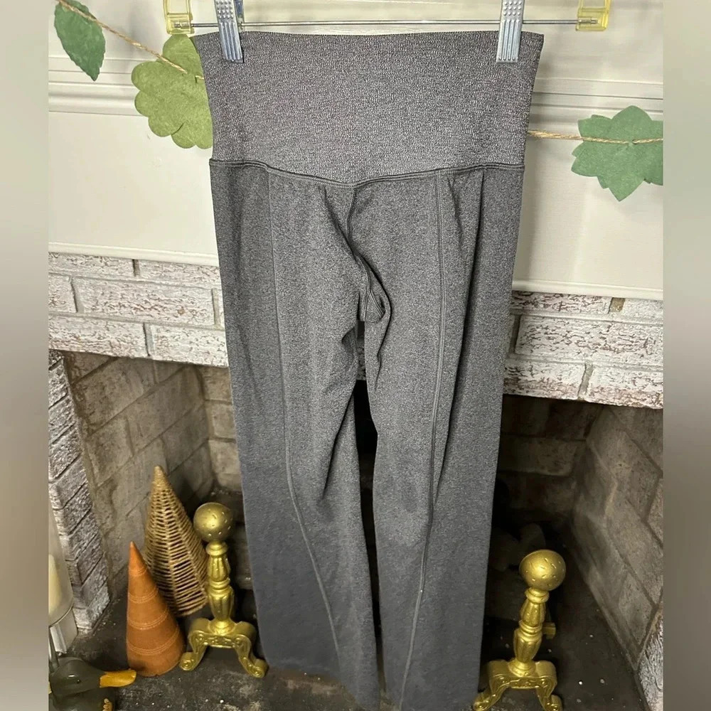 Athleta Barre Kickeflare legging size Xxs gray slit hem athleisure leggings - Picture 2 of 5